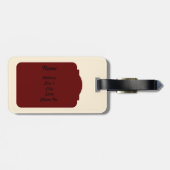 Simple Abstract Luggage Tag Bagagelabel (Achterkant horizontaal)