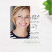 Simple Acorn Photo Memorial Kaart (Bureau)