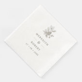 Simple Acorns & Pinecone Fall Wedding Names Servet (Hoek)