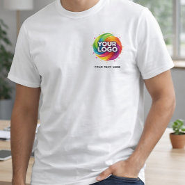 Simple Add Your Logo and Text Business T-shirt