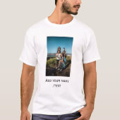 simple add your photo text family holiday kids par t-shirt (Voorkant)