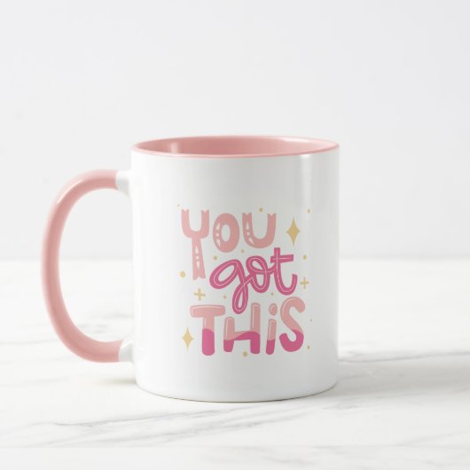 Simple Adorable You Got This Motivational Pink Mok (Links)