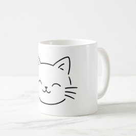 Simple Aesthetic Kitty Design Koffiemok