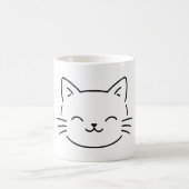 Simple Aesthetic Kitty Design Koffiemok (Center)