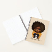 Simple Afro Woman Notitieboek (Binnen)