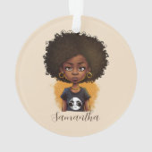 Simple Afro Woman Ornament (achterkant)