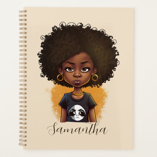 Simple Afro Woman Planner (Voorkant)