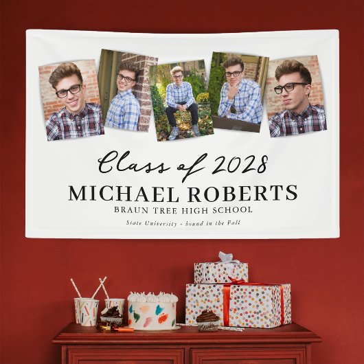 Simple Afstuderen Photo Collage Banner