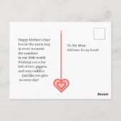 Simple and Beautiful with Heart Briefkaart (Achterkant)