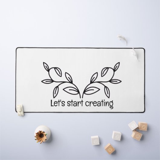 Simple and calm design desk mat (Kindertafel)