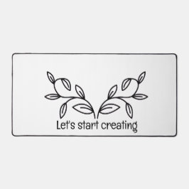 Simple and calm design desk mat