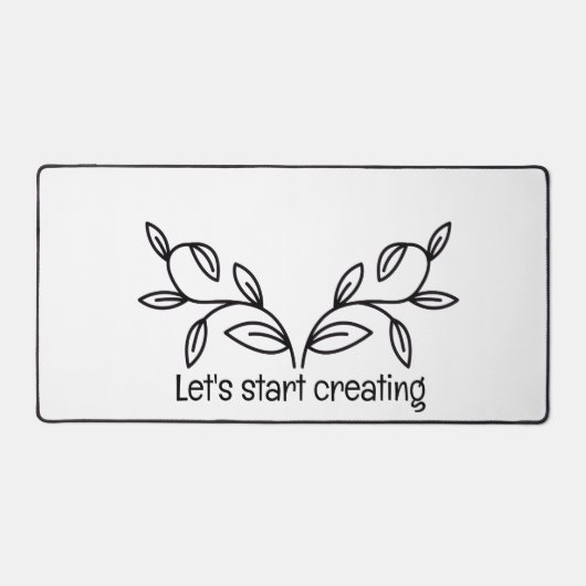 Simple and calm design desk mat (Voorkant)