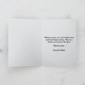 Simple and Elegant Custom Christmas  Kaart (Binnen)