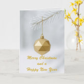 Simple and Elegant Custom Christmas  Kaart (Gele Bloem)