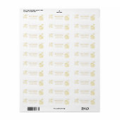 Simple and Elegant Golden Berries Seasonal Address Etiket (Full Sheet)