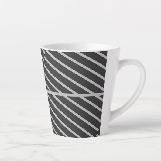 Simple and elegant graphic coffee mug latte mok (Rechts)