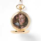 Simple and Elegant Love You Forever Photo Horloge (Voorkant)