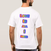 simple and elegant Valentine’s typography design T-shirt (Achterkant)