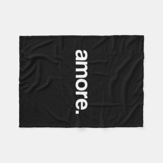 Simple And Unique Amore Valentine's Day Design Fleece Deken (Voorkant (Horizontaal))