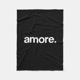 Simple And Unique Amore Valentine's Day Design  Fleece Deken