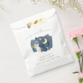 Simple Angel Moon Star Baby shower Bedankzakje (Gezegeld)