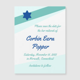 Simple Angles Magnetic Save the Date Kaart