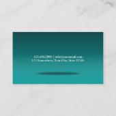 Simple Apple Blauwgroen Teacher Visitekaartje (Achterkant)