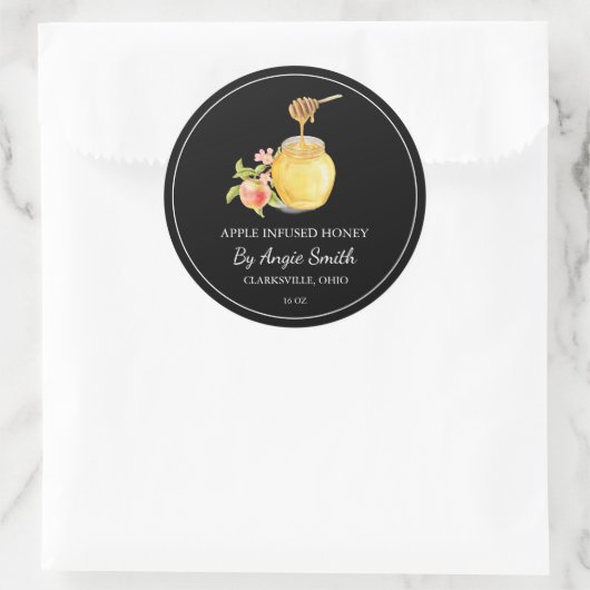 Simple Apple Infused Honey Label (Tas)
