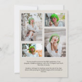 Simple Arch Light Beige Photo Collage Afstuderen Aankondiging (Achterkant)
