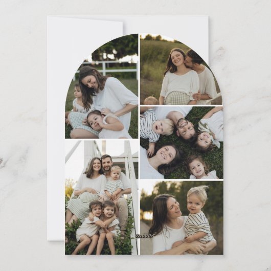 Simple Arch Photo Christmas Cards Feestdagenkaart (Achterkant)