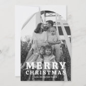 Simple Arch Photo Christmas Cards Feestdagenkaart (Voorkant)