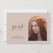 Simple Arch Photo Faded Blush Graduparty Kaart (Voorkant)