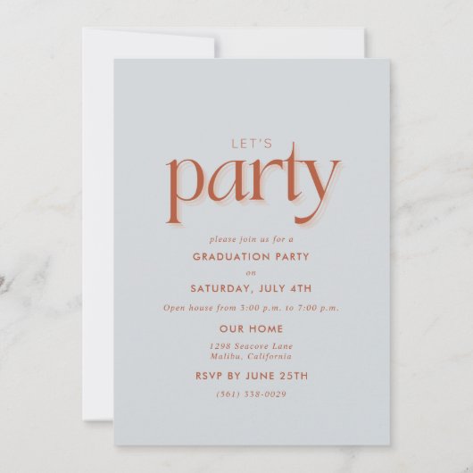 Simple Arch Photo High School Afstuderen Aankondiging (Achterkant)