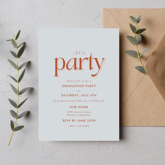 Simple Arch Photo High School Afstuderen Aankondiging