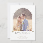 Simple Arch Photo Wedding Save The Date (Voorkant)