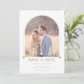 Simple Arch Photo Wedding Save The Date (Staand voorkant)