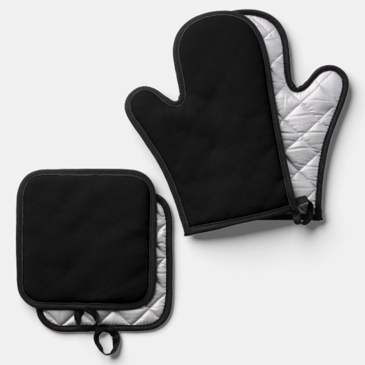 Simple Authority® Black Ovenwant & Pannenlap Set (Voorkant / Achterkant)