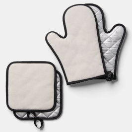 Simple Authority® Lichtgrijs Ovenwant & Pannenlap Set