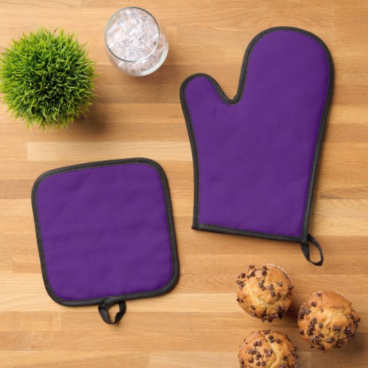 Simple Authority® Purpel Ovenwant & Pannenlap Set (Top down)