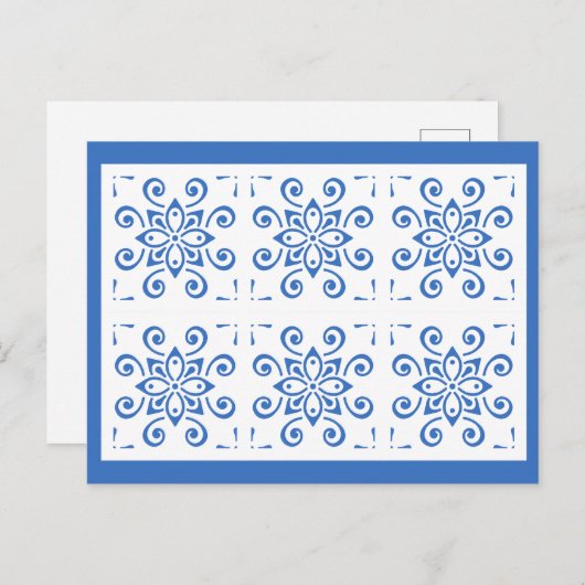 Simple Azulejo Briefkaart (Voorkant / Achterkant)