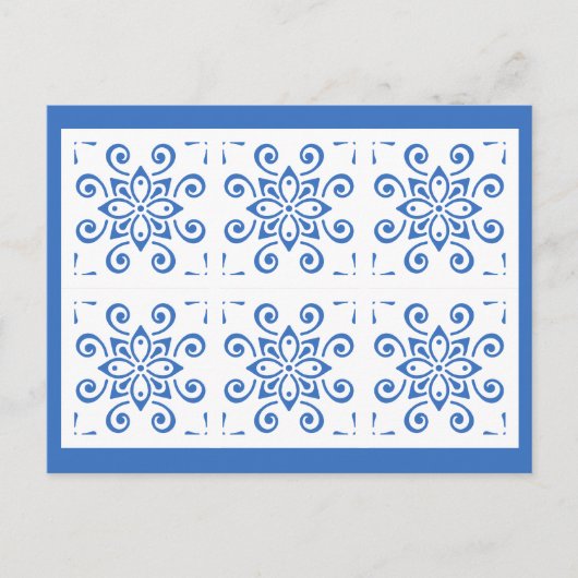 Simple Azulejo Briefkaart (Voorkant)