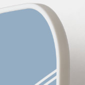 Simple Baby Blue en White Monogramed  Pickleball Paddle (Links Detail)