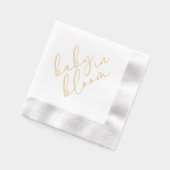 Simple Baby in Bloom Shower Script Foil Napkins Folie Servetten (Links)