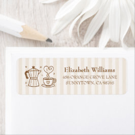 Simple Baby Is Brewing Return Address Labels