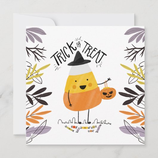 Simple Baby shower Halloween Party | Uitnodiging (Voorkant)