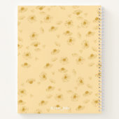 Simple baby yellow Notebook with initials Notitieboek (Achterkant)