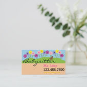 Simple BabySitter Nanny Visitekaartje (Staand voorkant)