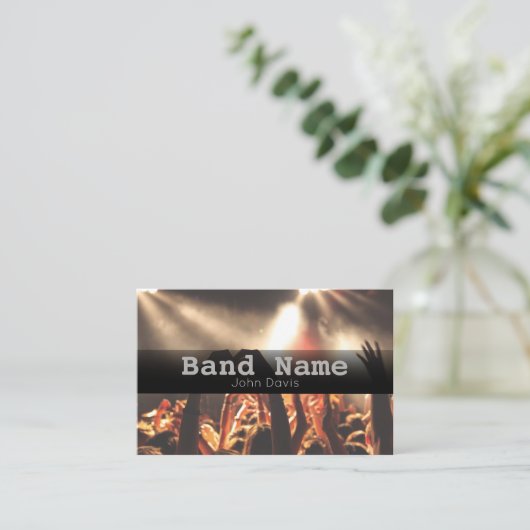 Simple Band Name Visitekaartje (Staand voorkant)