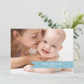 Simple Banner Photo Holiday Kaart (Staand voorkant)