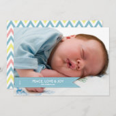 Simple Banner Photo Holiday Kaart (Voorkant / Achterkant)